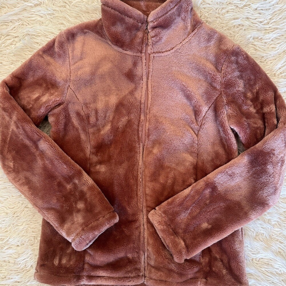32 Degrees Heat Soft Warm Womens Jacket Mauve Pink Full Zip Pockets Size M